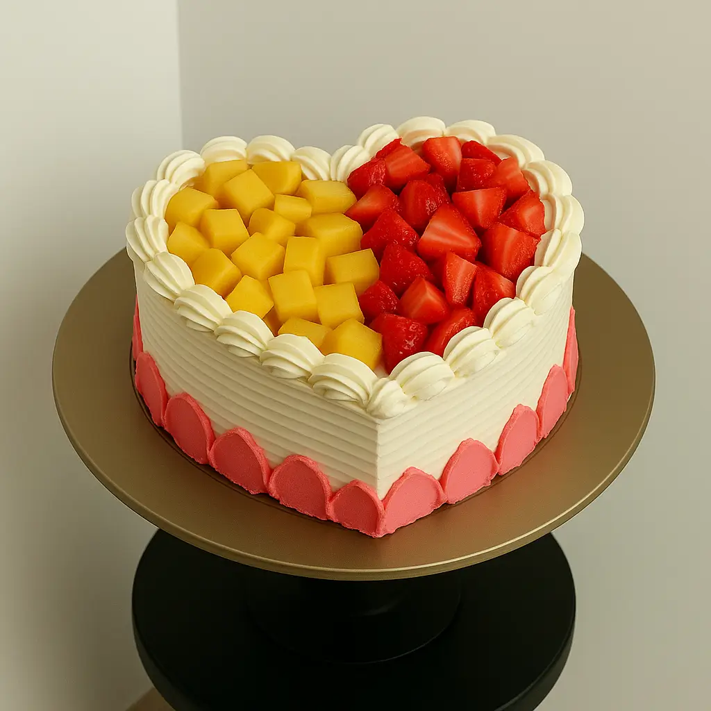 Mango Strawberry Cake