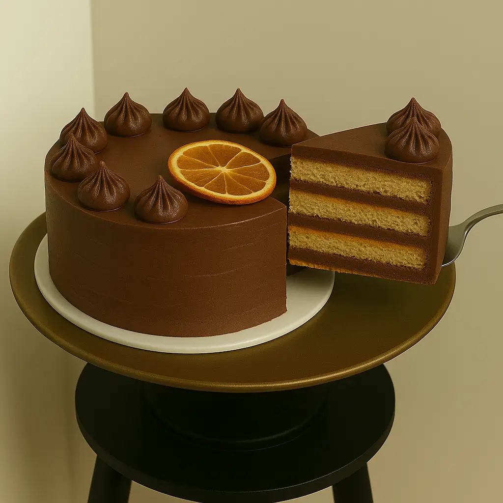 Orange Truffle Cake